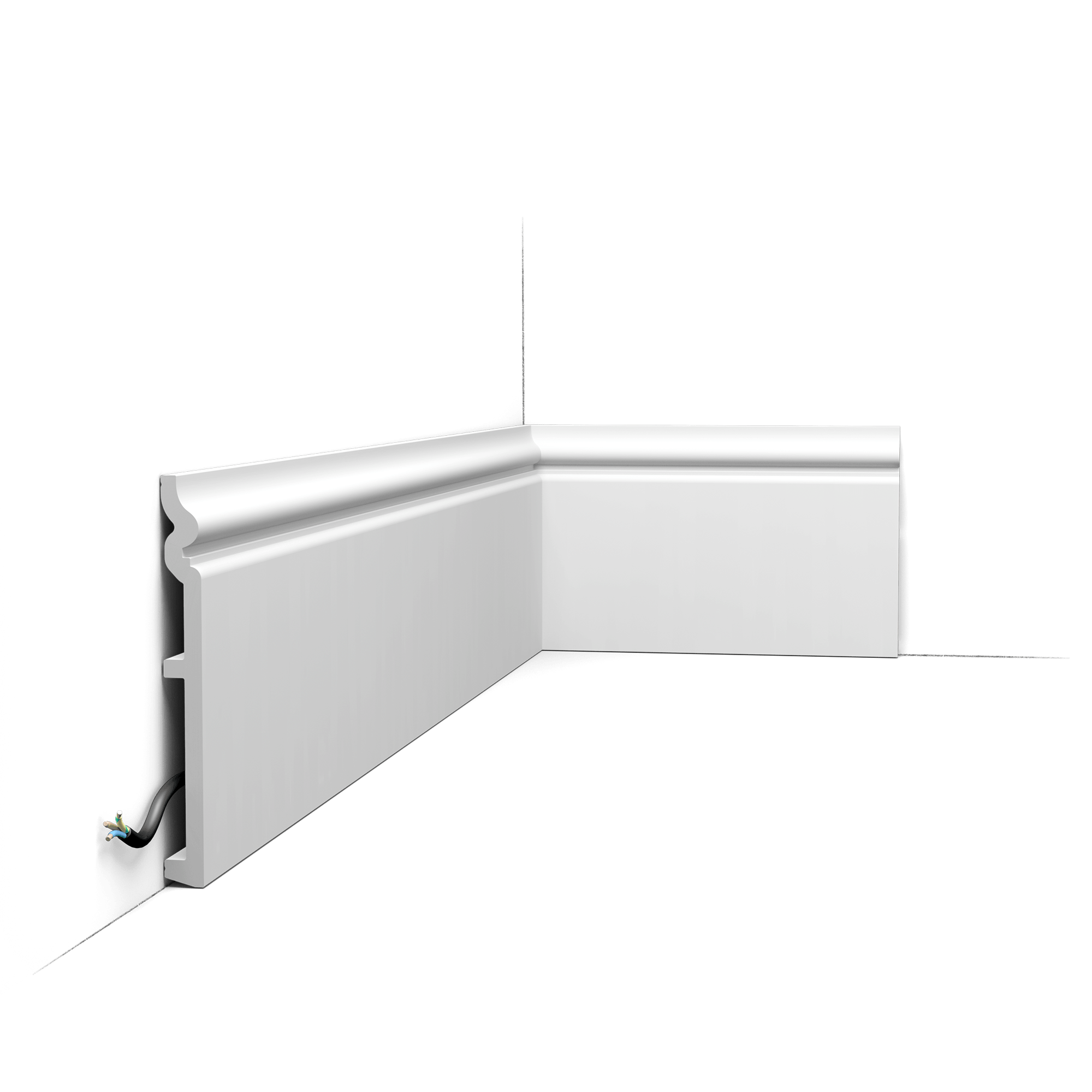 image SX206 CONTOUR is the great new follow-up to SX118. This skirting board is part of the CONTOUR family. To create a consistent look throughout the home, we provide the same design in different sizes.