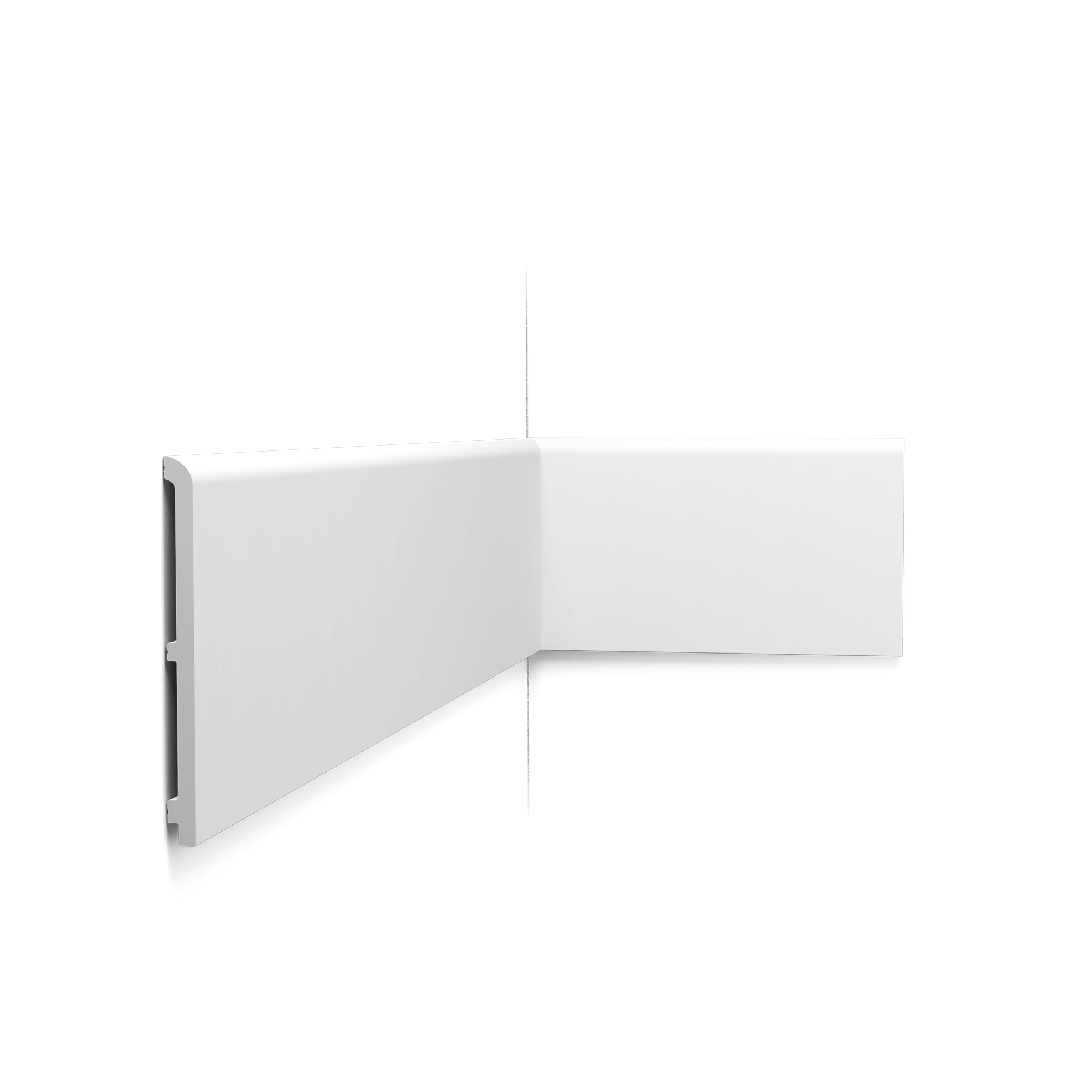 image A welcome higher addition to our bestselling Cascade skirting board family. Even more opportunities to use the same skirting board throughout the entire interior to achieve tranquillity and visual congruence.