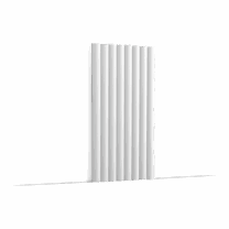 image 3D Wall Covering with repetitive design is trending, it adds extra design and dimension to your space and creates a wide range of opportunities to personalise your interior. The W110 Hill profiles, designed by Orio Tonini, are easy to install. In addition, they have proven positive thermal and acoustic properties. To cover 1 square meter you need 2 pieces. Now also available in longer lengths for an easier installation!