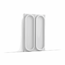 image Large, uninterrupted oval shapes define the character of this Art Deco cassette panel, designed by Roelfien Vos as a counterpart to the more organic profiles in the collection. W126 CHAIN is powerful and sculptural, yet seamlessly complements a wall molding like P8060, which shares the same generous curves. Where the panels meet, the raised corners form a star-shaped pattern, bringing dimensional richness and contemporary character to any interior. With their 80 x 50 format, the panels fit perfectly into classic panelling proportions but also allow to be combined into a bold feature wall.