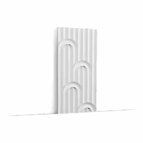 image W212 VALLEY LOOP is a charming addition to the VALLEY family with its neo-deco twist and luxurious loops that transport us back to the glamour of the Art Deco era. Together with VALLEY and VALLEY XL you can create refined walls with elegant proportions, ready to bring walls and colours to life. Trim with our newest PX209 RIBBON for extra cachet. Designed by Orio Tonini.