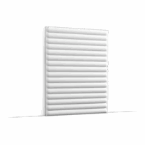 image W214 Hill Bead XL and W215 Hill Bead are unique panels that provide classic panelling with a very modern twist and trompe l'oeil effect of inward or outward turning shapes, depending on the viewer's perspective and point of view. Moreover, the two different formats ensure that different patterns can also be formed on the wall. To speak of a full-blown 3D experience! Designed by Orio Tonini.