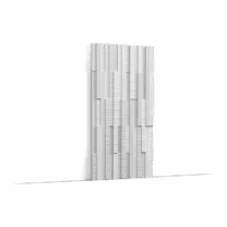 image With its fragmented design, Matrix is a fun nod to brutalism that simultaneously pays homage to our W108 Zigzag and W110 Hill products as the ribbed textures are miniatures of them. This product is a technological marvel due to the different lengths and depths of the elements and lines. Designed by Orio Tonini.