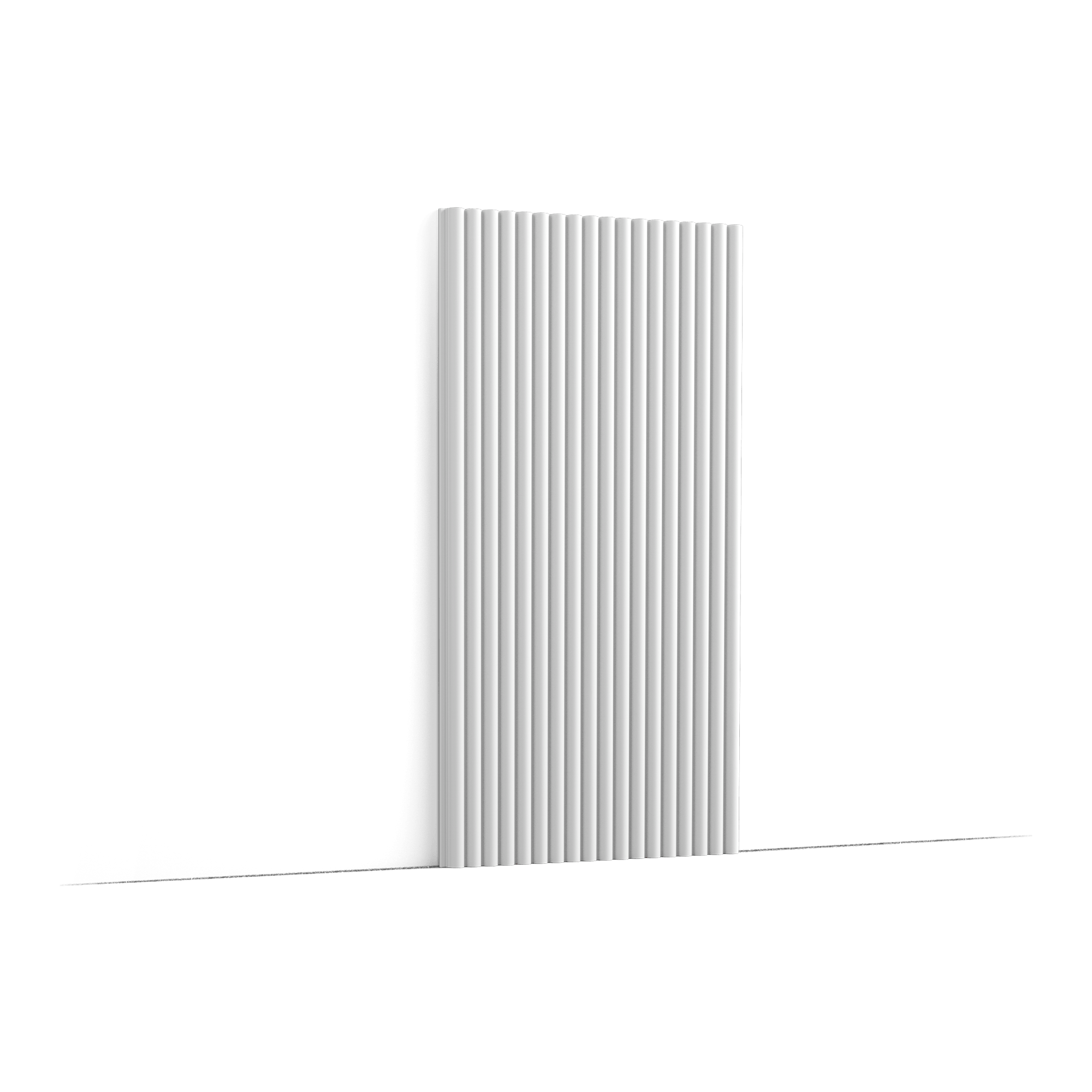 image WX210 Reed offers endless creative possibilities. When installed horizontally, the panels create a sense of movement, mimicking the swaying character of reeds in a gentle breeze. When mounted vertically, they evoke the graceful growth and rhythm of tall reeds. These panels connect seamlessly via interlocking edges, allowing for a hassle-free installation process that maintains a continuous, flowing pattern across the wall. Made of 100% sustainable materials. Use this 2m60 version to cover full ceiling heights in one go. For all other applications, you can use the 2m version.