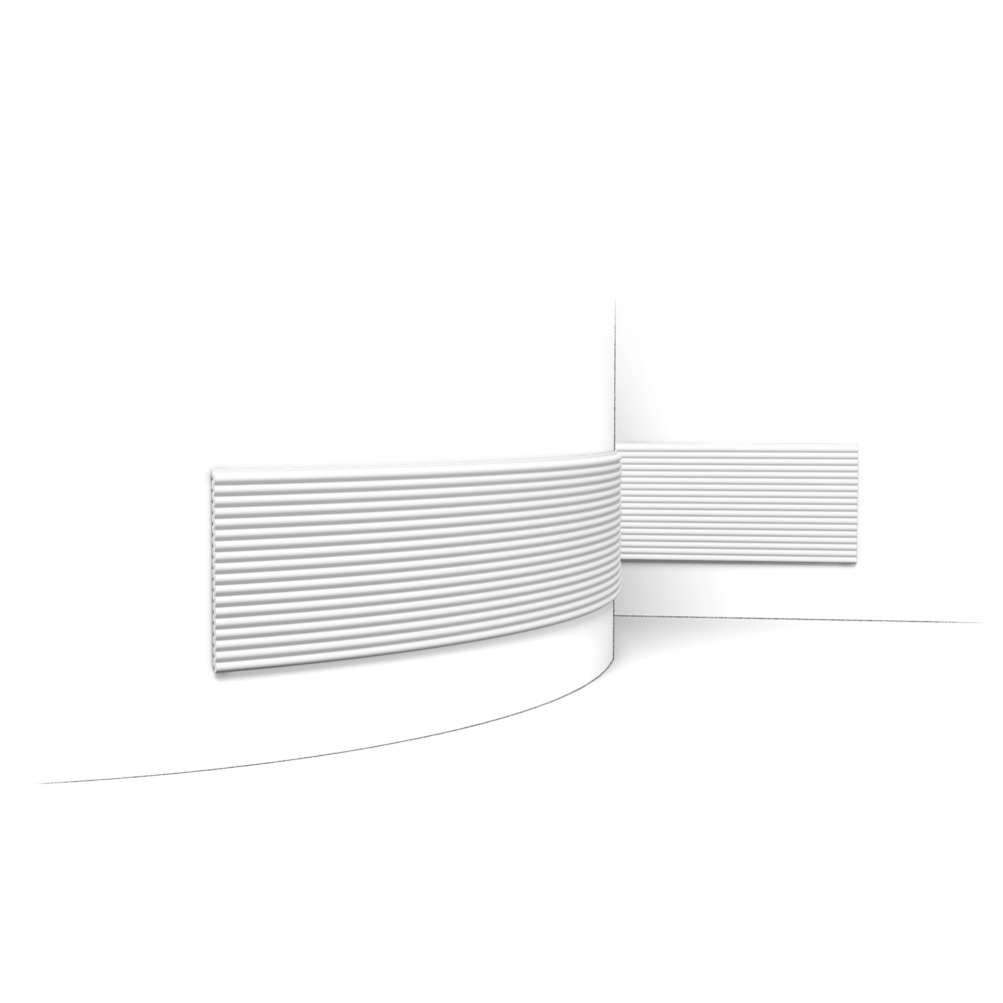 image Flexible version of WX210. WX210 Reed offers endless creative possibilities. When installed horizontally, the panels create a sense of movement, mimicking the swaying character of reeds in a gentle breeze. When mounted vertically, they evoke the graceful growth and rhythm of tall reeds. These panels connect seamlessly via interlocking edges, allowing for a hassle-free installation process that maintains a continuous, flowing pattern across the wall. Made of 100% sustainable materials.