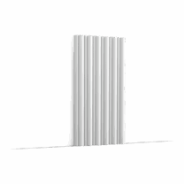 image WX211 Flute is an exceptional new wall panel. When placed horizontally, the panels create a dynamic, wave-like effect. The alternating large and small bumps create a play of light and shadow, adding depth and movement to the room. Alternatively, when installed vertically, the panels offer a sense of structured elegance, accentuating the height of the room while creating a visually intriguing backdrop. Made of 100% sustainable materials. Use this 2m60 version to cover full ceiling heights in one go. For all other applications, you can use the 2m version.